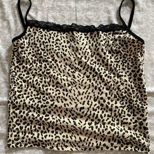 SHEIN leopard tank top
